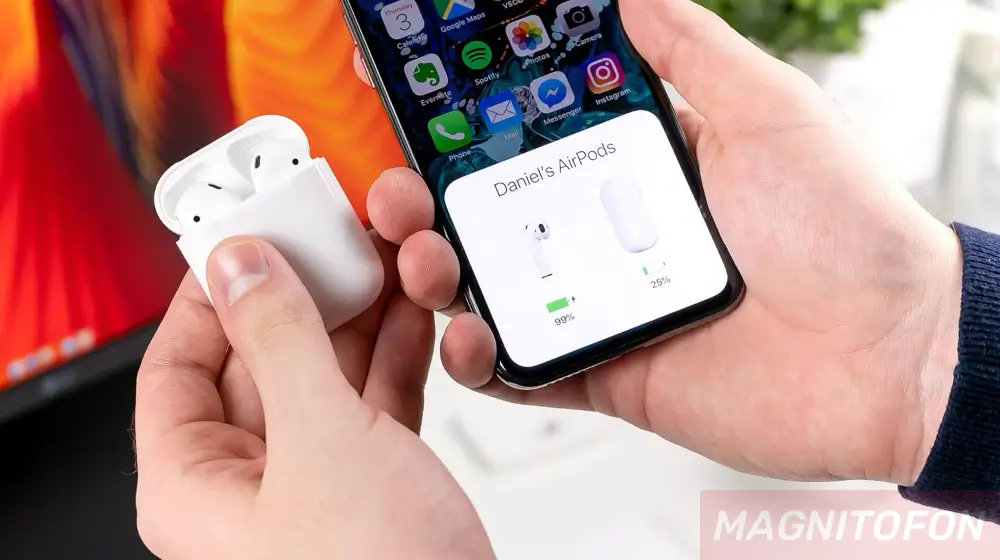 Как посмотреть зарядку наушников на айфоне