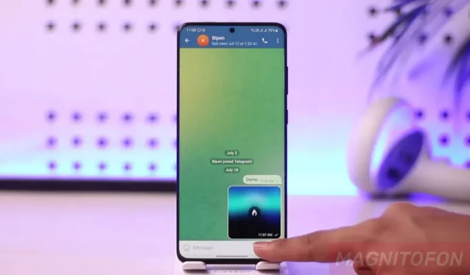 самоуничтожающееся фото в Телеграм